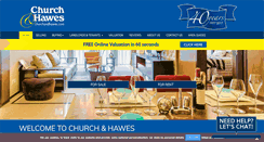 Desktop Screenshot of churchandhawes.com